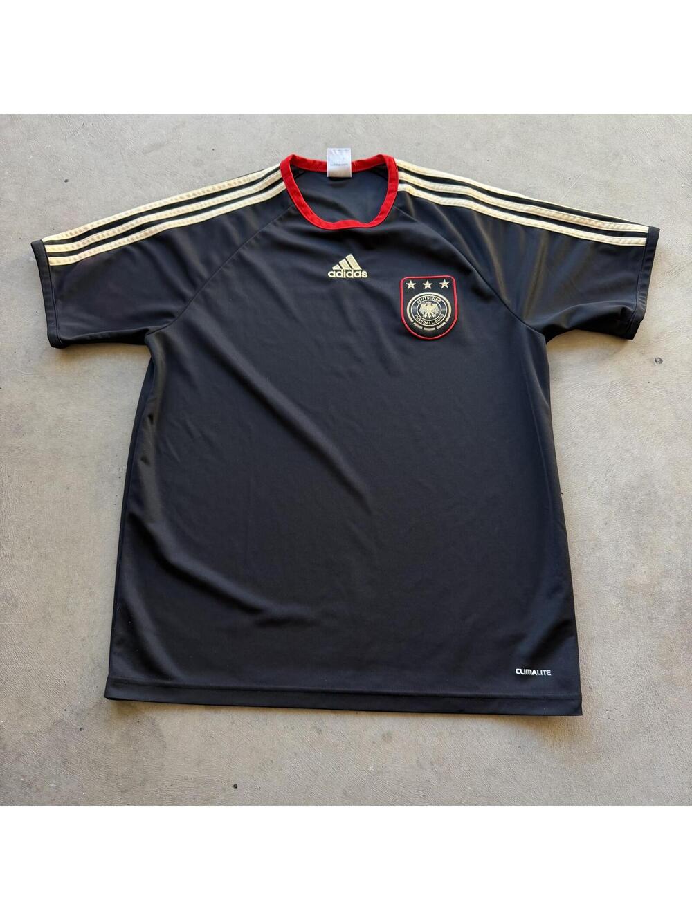 adidas Germany Soccer National Team Black Jersey 2009 Size M